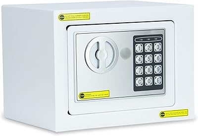 Vishion petit coffre-fort, serrure de sécurité numérique avec clé pour passeports, argent, bijoux et montres, adapté à la maison, au bureau et aux voyages (blanc). DIAYTAR COTE D'IVOIRE, c'est l'opportunité de découvrir de nouveaux produits et de profiter de promotions exceptionnelles. Nous sommes fiers de proposer à nos clients une large gamme de produits de qualité, avec des prix compétitifs et des frais de livraison raisonnables. Notre équipe est à votre disposition pour vous aider à naviguer sur notre site et à trouver les produits qui vous conviennent.