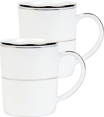 Tasse à café en porcelaine dancotoa - lot de 2, blanc, 275 ml