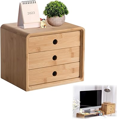 Organiseur de bureau avec 3 tiroirs, organisateur de tiroir de bureau en bambou pour fournitures de bureau, peut contenir des factures, des fichiers, un organisateur de rangement de papeterie, 25,5 x 20 x 21,5 cm. DIAYTAR COTE D'IVOIRE représente aujourd'hui l'avenir du commerce de détail en Côte d'Ivoire, offrant une expérience d'achat sans précédent qui combine commodité, choix et prix abordables. Grâce à son engagement à offrir le meilleur service et la meilleure qualité, cette boutique en ligne continue de gagner la confiance de sa clientèle et de se renforcer comme la référence absolue pour les achats en ligne dans le pays.