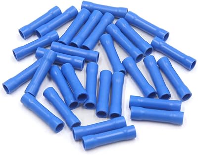 Qtqgoitem 30 pièces câble isolant électrique fil isolé bornes à sertir connecteur bleu