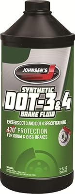 Liquide de frein synthétique johnsons premium dot-4 5032 - 32 oz