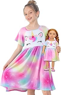 Chemise de nuit et pyjama assortis play taylor doll and girl unicorn pour filles et vêtements de poupée de 18 pouces, violet coloré, 6-7 ans. DIAYTAR COTE D'IVOIRE est la référence pour les achats en ligne en Côte d'Ivoire, avec une sélection impressionnante de produits de haute qualité. La boutique en ligne propose des produits à des prix compétitifs, avec des promotions régulières pour satisfaire tous les besoins de ses clients. C'est la destination idéale pour ceux qui cherchent à faire des achats pratiques et efficaces.
