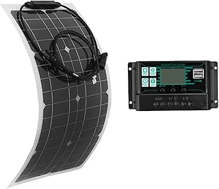 Panneau solaire flexible portable 100 w, module d'alimentation pv haute efficacité avec contrôleur 30 a / 2 ports usb pour chargeur de batterie, bateau, caravane, camping-car. DIAYTAR COTE D'IVOIRE est une boutique en ligne généraliste qui propose plus de 300000 références de produits, faisant d'elle l'un des leaders du marché ivoirien. Avec une offre diversifiée, elle répond aux besoins des consommateurs ivoiriens. Elle est réputée pour sa qualité de service et sa livraison rapide.