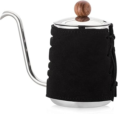 Pot à café gentry en acier inoxydable de 550ml, sans poignée, anti-brûlure, oreilles