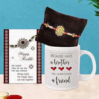 Rubans noués raksha bandhan tasse à café rakhi pour frères avec tasse à café (325 ml) et carte rakhi - cadeaux rakhi pour frère. DIAYTAR COTE D'IVOIRE se positionne comme une destination de shopping en ligne incontournable en Côte d'Ivoire, avec une offre qui va des produits alimentaires aux accessoires de mode en passant par les produits électroniques. Cette boutique en ligne généraliste profite d'une notoriété solide grâce à sa capacité à proposer une large palette de produits à ses clients. Elle vise à offrir une expérience d'achat pratique et agréable.