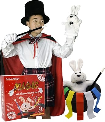 Ensemble de jeu de rôle magique brillant pour enfants contenant un haut-de-forme magique, une baguette magique, des poupées lapin, des rubans colorés et des gants (modèle : bmm006). DIAYTAR COTE D'IVOIRE est une boutique en ligne généraliste qui propose plus de 300000 références de produits, offrant une grande variété de choix aux clients. En tant que leader du marché en Côte d'Ivoire, DIAYTAR COTE D'IVOIRE se distingue par son offre complète et sa qualité de service. Les clients profitent d'une expérience d'achat en ligne sécurisée et pratique.