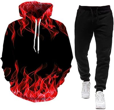 Sweat à capuche et pantalon de survêtement hip hop imprimé flamme 3d automne hiver pour hommes - taille e_m. DIAYTAR COTE D'IVOIRE est une boutique en ligne généraliste qui propose une expérience d'achat unique et personnelle. La boutique propose une large gamme de produits, allant des produits de maison aux accessoires, en passant par les électroniques et les vêtements. Les clients peuvent également profiter de promotions et de réductions régulières pour économiser de l'argent et découvrir de nouveaux produits.