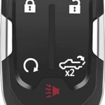 Clé à distance d'entrée sans clé, clé de voiture intelligente 5 boutons adaptée