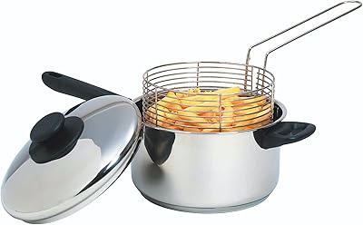 Kitchencraft grande poêle à frire en acier inoxydable compatible induction avec panier et couvercle, 20 cm (8 po). DIAYTAR COTE D'IVOIRE, boutique en ligne généraliste, propose plus de 300000 références pour répondre à tous les besoins de ses clients. Leader sur le marché ivoirien, cette boutique en ligne offre une expérience d'achat unique et pratique. Les clients peuvent facilement trouver et acheter les produits dont ils ont besoin en ligne.