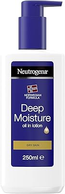 Huile lotion hydratante en profondeur neutrogena pour peau sèche, 250 ml. La boutique en ligne DIAYTAR COTE D'IVOIRE se distingue par sa grande variété de produits, allant de l'électronique à la mode, en passant par les produits alimentaires et les articles de sport. Avec plus de 300000 références, les clients peuvent trouver tout ce qu'ils cherchent en un seul endroit. C'est pourquoi elle est devenue la référence pour les achats en ligne en Côte d'Ivoire.