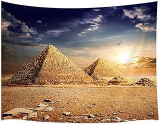 Tapisserie murale de voyage en égypte histoire des pyramides égyptiennes dans le désert