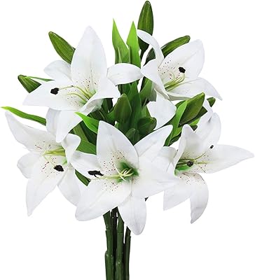 Jedao real touch fleurs artificielles de lys tigre pour fête de mariage, maison