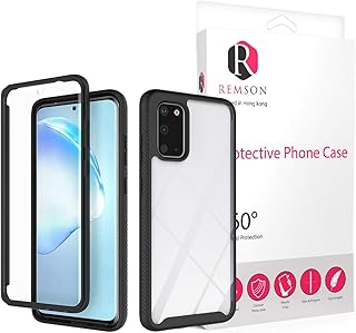 Coque arrière en silicone transparent en acrylique pour samsung galaxy s20 ramson (noir)