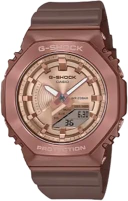 Montre analogique-numérique casio g-shock pour femme, or rose, taille unique, gms2100br-5a, or rose