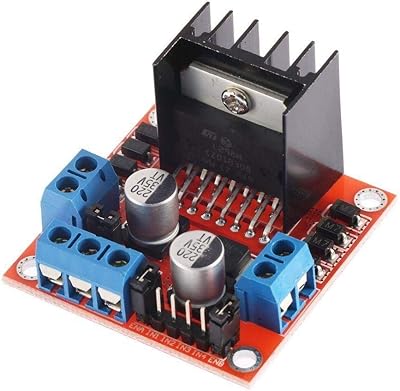 Module de contrôleur de moteur l298n, carte de moteur pas à pas dc