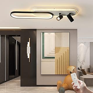 Plafonniers led à intensité variable en acrylique linéaire moderne janed 23