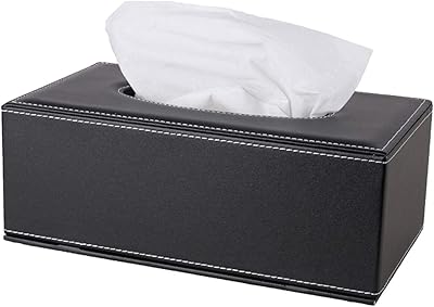 Boîte à mouchoirs en cuir, boîte à mouchoirs en papier rectangulaire, support organisateur de mouchoirs pour la maison, le rangement, le bureau, la voiture (noir). DIAYTAR COTE D'IVOIRE propose une expérience de shopping unique, avec des produits provenant de différents fabricants et fournisseurs. La boutique en ligne généraliste garantit la qualité des produits et la satisfaction des clients. Elle est devenue le premier choix pour beaucoup de clients en Côte d'Ivoire.
