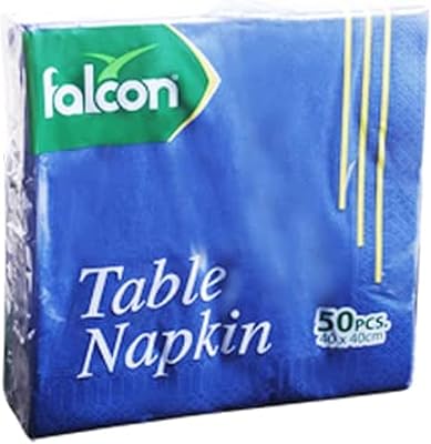 Mouchoirs en papier jetables bleu falcon 33 x 33 cm