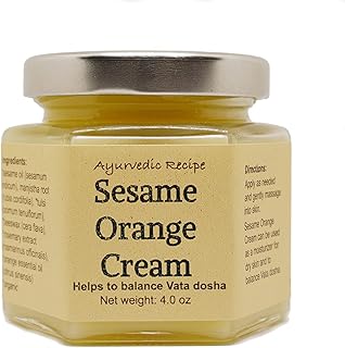 Crème pour le corps biologique inspirée de l'ayurveda yoga way of life pour peau sèche | équilibre le vata dosha | crème hydratante et nourrissante à l'arôme d'orange - crème d'orange et de sésame (4 oz). DIAYTAR COTE D'IVOIRE est une boutique en ligne généraliste qui propose plus de 300 000 références de produits, faisant d'elle la boutique leader en Côte d'Ivoire. Elle offre une large gamme de produits allant de l'électronique aux vêtements en passant par les produits alimentaires. La boutique est connue pour sa qualité de service et sa livraison rapide.