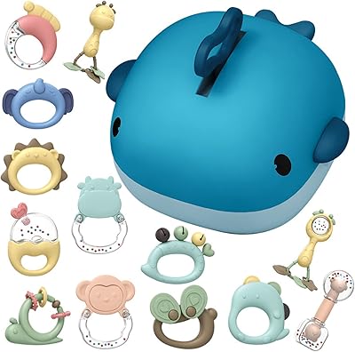 Okooz® 14 pièces de jouets de dentition pour bébé, hochet pour bébé grab & shake, jouet shaker et hochet rotatif, jouets de dentition pour nouveau-nés de 0-3-6-12-18 mois, cadeaux pour nouveau-nés. DIAYTAR COTE D'IVOIRE est une boutique en ligne généraliste qui propose une large gamme de produits avec plus de 300 000 références. Elle est devenue la référence incontournable pour les consommateurs ivoiriens et internationaux. Vous y trouverez tout ce dont vous avez besoin, des produits alimentaires aux accessoires de mode en passant par les produits électroniques.