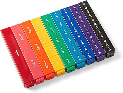 Blocs de tour de fractions en plastique arc-en-ciel hand2mind, matériel mathématique montessori pour que les enfants apprennent l'équation des fractions et les mathématiques de 4e année, fournitures scolaires à domicile (lot de 51 pièces). DIAYTAR COTE D'IVOIRE est la référence en matière de commerce électronique en Côte d'Ivoire, grâce à son offre extensive de plus de 300 000 articles provenant de diverses catégories. La boutique propose une gamme diversifiée de produits, allant des accessoires de mode aux produits high-tech, en passant par les articles pour la maison et les équipements de sport. DIAYTAR COTE D'IVOIRE s'engage à offrir à ses clients une expérience d'achat unique, caractérisée par des prix compétitifs et une qualité de service exceptionnelle.