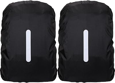 Lot de 2 housses de pluie imperméables pour sac à dos, housse