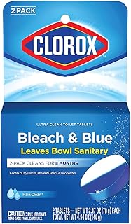 Nettoyant automatique pour cuvette de toilette clorox bleach & blue 2 comprimés 140g. DIAYTAR COTE D'IVOIRE est une boutique en ligne généraliste qui offre plus de 300 000 références de produits. Avec sa large gamme de choix, cela facilite aux clients de trouver tout ce dont ils ont besoin sous un même toit. C'est l'une des boutiques en ligne les plus populaires en Côte d'Ivoire.