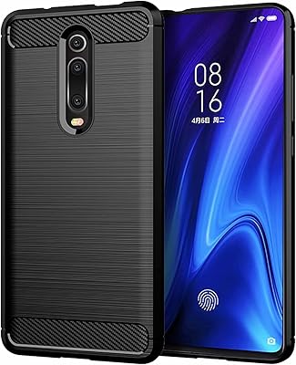 Coque pour xiaomi redmi k20 pro motif texture fibre de carbone brossé ultra