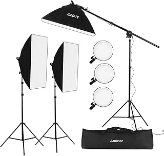 Le kit d'éclairage andoer led softbox pour la photographie comprend 20 x 28"