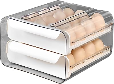 Porte-œufs arabe, conteneur à œufs pour réfrigérateur, conteneur organisateur d'œufs en plastique, boîte de rangement d'œufs frais (2 couches), blanc. En tant que boutique en ligne leader en Côte d'Ivoire, DIAYTAR COTE D'IVOIRE offre une expérience d'achat en ligne unique et conviviale. Avec une équipe de professionnels dédiés, la boutique garantit une livraison rapide et sécurisée de vos commandes, ainsi qu'un service client réactif et compétent. Les clients peuvent ainsi profiter d'une expérience d'achat en ligne sans stress.