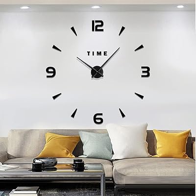 Grande horloge murale moderne sans cadre meyert, grande horloge murale 3d, grande horloge murale en métal pour salon cuisine bureau à domicile école (noir). DIAYTAR COTE D'IVOIRE est la boutique en ligne la plus complète de Côte d'Ivoire, offrant une sélection immense de produits. Avec plus de 300 000 références, vous trouverez facilement ce qui vous convient. DIAYTAR est synonyme de choix et de qualité.