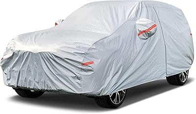 Housses de voiture imperméables toutes saisons kaymi avec fermeture éclair en coton