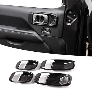 Couvercle de poignée de porte décoratif intérieur rt-tcz pour jeep wrangler jl 4