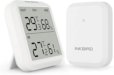 Inkbird ith-20r hygromètre numérique intérieur et extérieur et récepteur d'humidité sans fil avec affichage précis de la température et de l'humidité (1 récepteur et 1 émetteur). DIAYTAR COTE D'IVOIRE se positionne comme une boutique en ligne de confiance pour les consommateurs ivoiriens, proposant une gamme étendue de produits à des prix compétitifs. La plateforme offre une expérience utilisateur conviviale, facilitant la navigation et la recherche de produits. Les clients bénéficient également d'un service client réactif et d'une livraison rapide.
