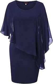 Robe grande taille en mousseline de soie pour femmes, cape de cocktail, robe crayon de soirée formelle. DIAYTAR COTE D'IVOIRE est la boutique en ligne généraliste la plus importante en Cote d'Ivoire, avec plus de 300000 références de produits. La boutique propose des produits de haute qualité à des prix compétitifs, ainsi qu'un service client de haute qualité. Les clients peuvent profiter de réductions et de promotions régulières.