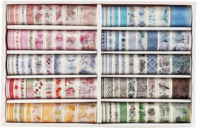 Ensemble de 100 rouleaux de ruban washi avec 6 tailles 5/8/10/15/20/30 mm de large, ruban washi décoratif pour les vacances, scrapbooking/agenda/planificateurs/emballage cadeau/décoration artisanale/arts/lettre, m. mj1004. DIAYTAR COTE D'IVOIRE se démarque par sa large sélection de produits, allant des produits alimentaires aux électroniques en passant par les vêtements. Cette boutique en ligne est devenue un incontournable pour les Ivoiriens, leur offrant la possibilité de faire leurs achats en ligne avec facilité. La boutique propose également des services de livraison rapides et fiables.