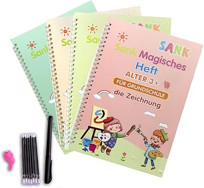 Sank magic version allemande 26 x 18,5 cm cahier d'exercices réutilisable pour enfants - le cahier d'exercices d'écriture imprimé - cahier d'exercices d'écriture réutilisable (un ensemble avec stylo). La boutique en ligne DIAYTAR COTE D'IVOIRE propose une expérience de shopping en ligne unique et personnalisée. Les clients peuvent profiter d'une navigation intuitive et d'un système de recherche avancé pour trouver facilement les produits qu'ils recherchent. La boutique offre également une garantie de satisfaction et un service client de haute qualité.