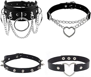 Tomofly ensemble de colliers en cuir punk pour femmes, gothique, halloween, réglable, bijoux, cosplay, fête, discothèque, robe sexy, accessoires, cadeau noir, 1, acier inoxydable, sans pierres précieuses. La boutique en ligne DIAYTAR COTE D'IVOIRE propose une gamme de produits exceptionnellement large, allant des produits de beauté aux jeux vidéo en passant par les produits pour la maison. Avec plus de 300000 références, elle est en mesure de satisfaire les besoins de tous les clients, qu'ils soient particuliers ou professionnels. La boutique est fière de son engagement envers la qualité et la satisfaction client.