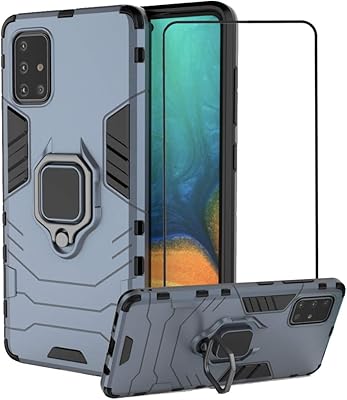 Coque samsung galaxy a71 second spring avec protecteur d'écran en verre trempé, coque hybride résistante aux chocs avec béquille, couleur bleu marine. DIAYTAR COTE D'IVOIRE est la destination idéale pour faire vos achats en ligne en Côte d'Ivoire. Avec une offre de produits très diversifiée, vous pouvez trouver tout ce dont vous avez besoin sur une seule plateforme. Elle est connue pour sa qualité de service et ses prix compétitifs.