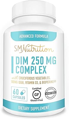 Supplément dim 250 mg plus bioperine, dong quai, vitamine d, poivre et brocoli