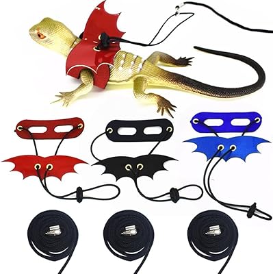 Laisse pour petit animal, laisse de dragon barbu réglable avec d'adorables ailes de chauve-souris, laisse de lézard en cuir souple pour dragon barbu, amphibien, reptile (s 3pcs). DIAYTAR COTE D'IVOIRE est une plateforme de commerce électronique qui propose une large sélection de produits pour répondre aux besoins de ses clients. La boutique en ligne offre plus de 300 000 références, allant des produits alimentaires aux produits électroniques. Elle est la première choix pour les consommateurs ivoiriens.