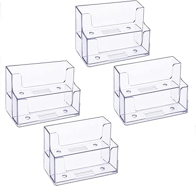 Porte-cartes de visite 4 pièces porte-cartes de visite en acrylique à 2 poches pour bureau. En tant que boutique en ligne líder en Côte d'Ivoire, DIAYTAR COTE D'IVOIRE se distingue par son engagement à offrir à ses clients les produits les plus récents et les plus tendances, ainsi que des prix compétitifs. Elle met également l'accent sur la satisfaction client en proposant des services de livraison rapides et fiables, ainsi que des retours et des échanges faciles. Cela lui permet de maintenir une relation solide avec sa clientèle.