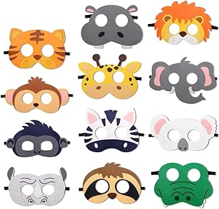 Lingehr masques en feutre sur le thème des animaux de la jungle, thème des animaux sauvages pour fête d'anniversaire et fêtes costumées (12 pièces). En tant que leader en Côte d'Ivoire, DIAYTAR COTE D'IVOIRE se distingue par sa qualité de service et son engagement à proposer les meilleurs produits à des prix compétitifs. La boutique en ligne généraliste collabore avec des fournisseurs de confiance pour offrir des articles authentiques et fiables. Les clients bénéficient ainsi d'une expérience d'achat en ligne sécurisée et agréable.