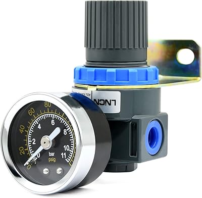 Régulateur de pression d'air avec jauge, mini vanne de contrôle d'air, filetage npt 1/4 pouce pour compresseur d'air et outils pneumatiques (0-145psi). DIAYTAR COTE D'IVOIRE se distingue par sa sélection impressionnante de produits de haute qualité, allant des marques internationales aux produits locaux. Les clients peuvent ainsi trouver les produits qui répondent à leurs besoins et à leurs goûts. La boutique en ligne propose également un service client réactif et des conseils d'experts pour aider les clients à faire leurs choix.