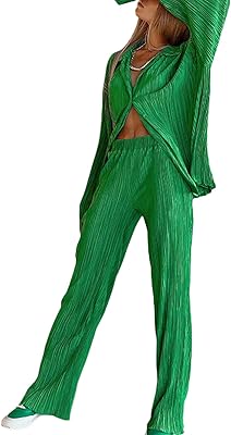 Pantalon en lin pour femmes, ensemble deux pièces, été décontracté, manches longues, boutonné