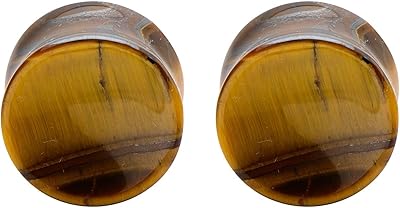 Bouchons d'oreille en opale de calibre, ensemble de bijoux de perçage, selle à
