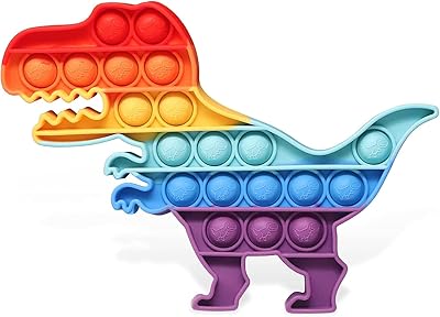 Jouet sisk macaron dinosaur pop-it fidget, jouets fidget poppers, jouets sensoriels push pop