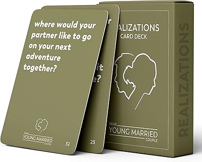 Jeu de cartes câblées pour jeunes mariés de realizations amusant pour les couples