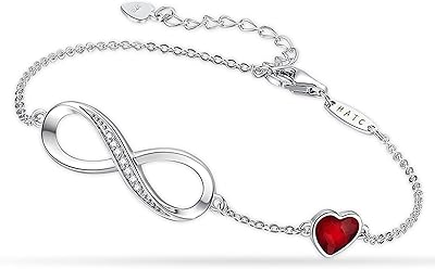 Bracelet infini pour femme, symbole de cœur avec symbole infini, symbole scintillant, bijoux mignons en argent sterling 925, cadeau pour femme, fille et amie pour la fête des mères, l'amour, la saint-valentin, l'anniversaire. En tant que boutique en ligne généraliste, Diaytar Côte d'Ivoire s'efforce de fournir à ses clients les meilleurs produits au meilleur prix, avec une livraison rapide et fiable.