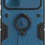 Coque arrière nillkin armor pour samsung galaxy s22 ultra (noir) (bleu)